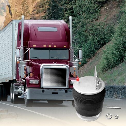 Bag Millisec Air Spring Bag متوافقة مع شاحنات Freightliner OE تحل محل Firestone 9781 ، W01-358-9781 ، Contitech 910S-16A382 ، Goodyear 1R12-603 ، Freightliner 681-320-0017 ، A416-14004-000 in Saudi Arabia