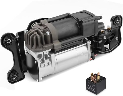 JDMON Air Ride Suspension Compressor Pump with Bracket/Valve Block/Relay Compatible with BMW X5 F15 F85 2014-2018, X6 F16 F86 2015-2019, Replace 37206850555,37206868998 in Saudi Arabia