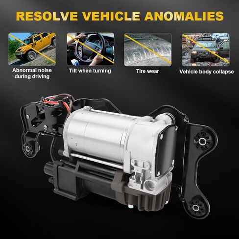 JDMON Air Ride Suspension Compressor Pump with Bracket/Valve Block/Relay Compatible with BMW X5 F15 F85 2014-2018, X6 F16 F86 2015-2019, Replace 37206850555,37206868998 in Saudi Arabia