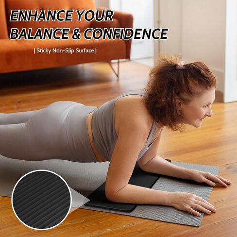 وسادة ركبة لليوجا من جيه بي إم، وسادة ركبة سميكة لليوجا، وسادة ركبة مضادة للانزلاق لليوجا وتمارين الأرضية، وسادة ركبة لليوجا والبيلاتس واللياقة البدنية والتمرين والتخييم (24 بوصة × 10 بوصة × 0.6 بوصة) in Kuwait