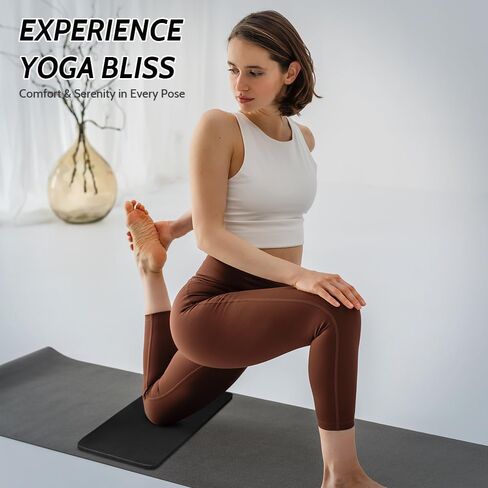 وسادة ركبة لليوجا من جيه بي إم، وسادة ركبة سميكة لليوجا، وسادة ركبة مضادة للانزلاق لليوجا وتمارين الأرضية، وسادة ركبة لليوجا والبيلاتس واللياقة البدنية والتمرين والتخييم (24 بوصة × 10 بوصة × 0.6 بوصة) in Kuwait