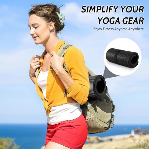 وسادة ركبة لليوجا من جيه بي إم، وسادة ركبة سميكة لليوجا، وسادة ركبة مضادة للانزلاق لليوجا وتمارين الأرضية، وسادة ركبة لليوجا والبيلاتس واللياقة البدنية والتمرين والتخييم (24 بوصة × 10 بوصة × 0.6 بوصة) in Kuwait