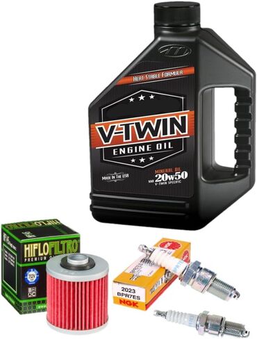 New Oil Change Kit W/Spark Plugs Compatible With Yamaha V Star 1100 (1999-2009) in Kuwait