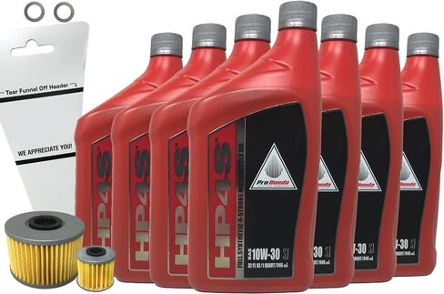 مجموعة تغيير الزيت الاصطناعية OEM متوافقة مع Honda Pioneer 1000 1000-5 1000-6 Talon 1000 مرشحات الزيت و Drain Plud 15412-HP7-A01 15412-MGS-D21 in Saudi Arabia