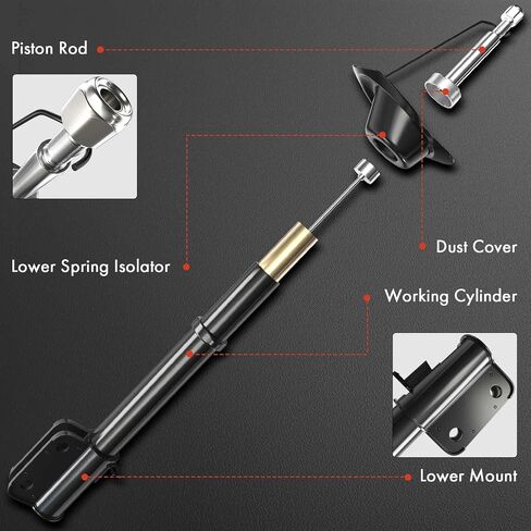 A-Premium Front Pair (2) Strut Shock Absorber Compatible with Nissan Altima 2019-2024 Driver and Passenger Side, FWD in Saudi Arabia
