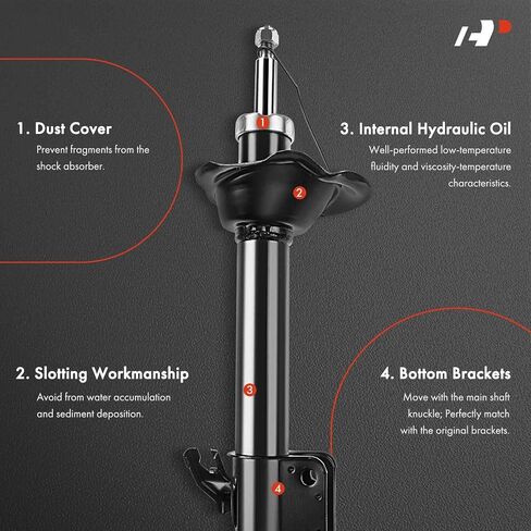 A-Premium Front Pair (2) Strut Shock Absorber Compatible with Nissan Altima 2019-2024 Driver and Passenger Side, FWD in Saudi Arabia