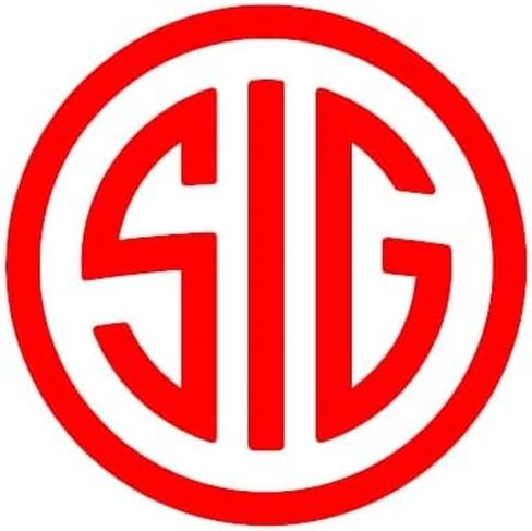 SIG Secal - ألوان متعددة - (2x2 أسود) - ملصق مصد سيارة فينيل ، بندقية ، شاحنة ، نافذة ، دراجة نارية ، خوذة ، مصد ، كمبيوتر محمول in Kuwait