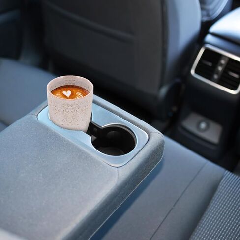 حامل كأس وحدة التحكم المركزية للسيارات المدمجة ، وملحقات سيارة TPE غير المقاومة للانزلاق والماء ، واستبدال صندوق تخزين وحدة التحكم المركزية المتوافقة مع طرز Y/3 (أسود) in Kuwait