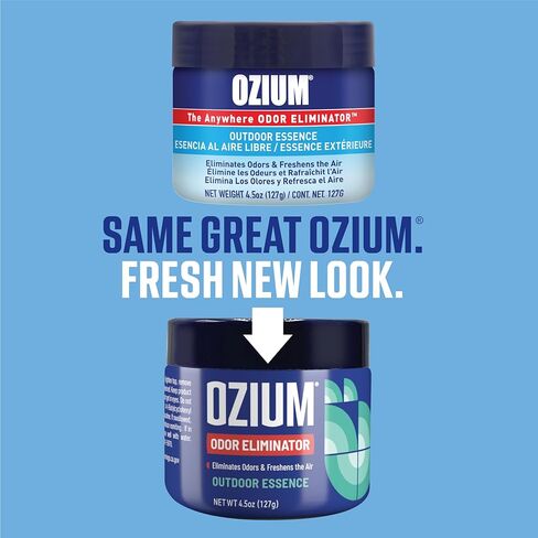 Ozium 4.5 Oz. Odor Eliminating Gel for Homes, Cars, Offices and More, Outdoor Essence, 4 Pack in Kuwait