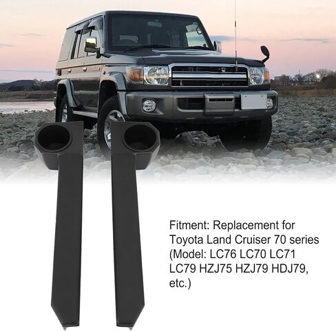 Door Armrest Cup Holder Plastic Leather Wear Replacement for 70 Series in Saudi Arabia