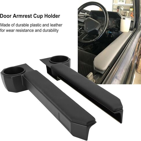 Door Armrest Cup Holder Plastic Leather Wear Replacement for 70 Series in Saudi Arabia