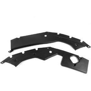 IKON MOTORSPORTS, Engine Bay Side Panel Covers Compatible with 2016-2020 Honda Civic, Unpainted ABS Long Version X Gen 10 Generation Interior Body Part Engine Covers Case Guards, Left Right Side in Saudi Arabia