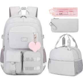 3pcs حقيبة ظهر للطلاب للمدرسة الكلية الوسط في سن المراهقة الفتيات في سن المراهقة Bookbag BASTOP BAS BLAID Black in Kuwait