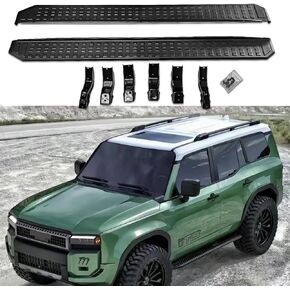 2PCS Side Steps Running Boards Nerf Bars Fits for T Land Cruiser J250 Land Cruiser Prado LC250 2024 2025 2026 with Brackets Hardwares in Saudi Arabia