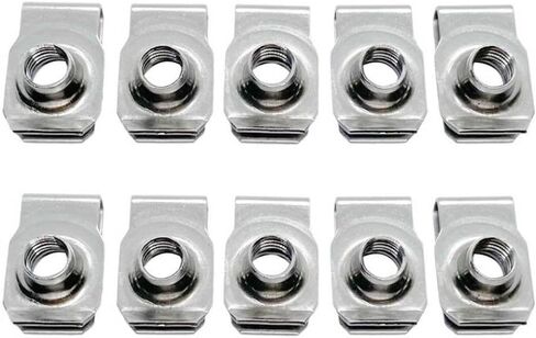 10pcs 304 Stainless Steel U Clips Compatible With M4 M5 M6 M8 Reed Nut Leaf Spring Nuts For Automotive Use(M8) in Kuwait