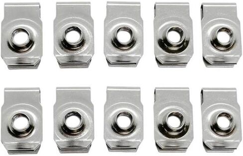 10pcs 304 Stainless Steel U Clips Compatible With M4 M5 M6 M8 Reed Nut Leaf Spring Nuts For Automotive Use(M8) in Kuwait