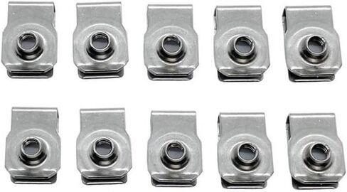 10pcs 304 Stainless Steel U Clips Compatible With M4 M5 M6 M8 Reed Nut Leaf Spring Nuts For Automotive Use(M8) in Kuwait