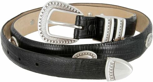 Black Mesa Italian Calfskin Genuine Leather Designer Dress Conchos Belt in Saudi Arabia