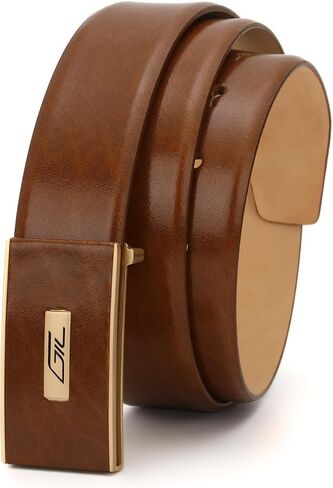 Men's Profile Leather Belt, Wrinkle-free Genuine Leather, Everyday wear 35mm width in Saudi Arabia
