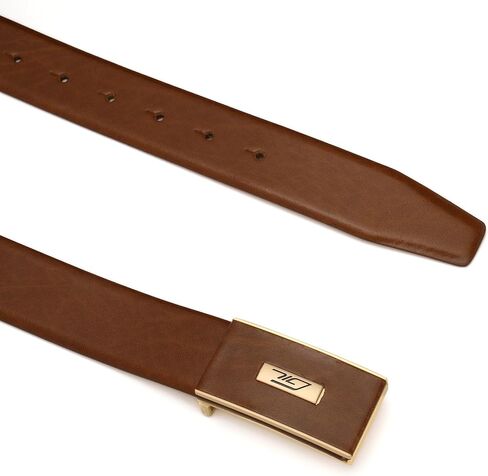Men's Profile Leather Belt, Wrinkle-free Genuine Leather, Everyday wear 35mm width in Saudi Arabia
