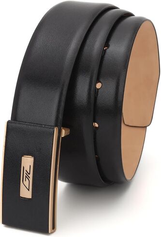 Men's Profile Leather Belt, Wrinkle-free Genuine Leather, Everyday wear 35mm width in Saudi Arabia