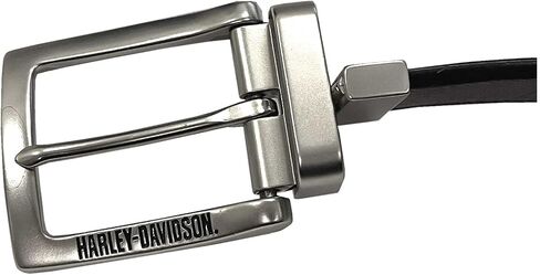 Harley-Davidson Men's Traditional H-D Reversible Leather Belt - Black/Brown in Saudi Arabia