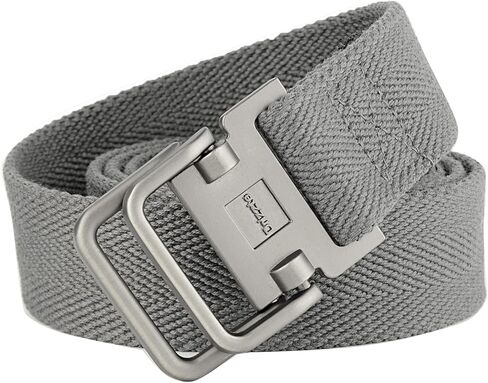 Plus Size 39-75'' Mens Belt Double Ring Canvas Web Fabric Belt Casual Work Tactical Black in Kuwait