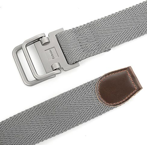 Plus Size 39-75'' Mens Belt Double Ring Canvas Web Fabric Belt Casual Work Tactical Black in Kuwait