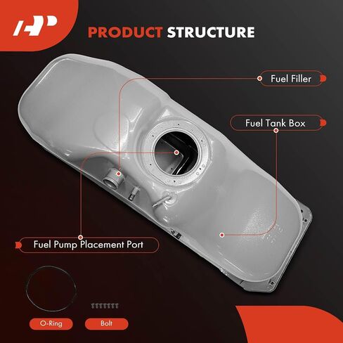 A-Premium Fuel Tank with Lock Ring & O-Ring Compatible with Nissan D21 1989-1994, Pickup 1995-1997, 2.4L 3.0L, Replace# 1720201G01, 172020S200 in Saudi Arabia