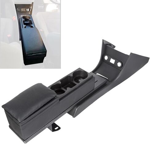 ECOTRIC Center Console Kit Compatible with 2011-2020 Dodge Charger Police w/Mini Cup Holder Plate and Trim Set (You Will Receive Two Packages) in Saudi Arabia