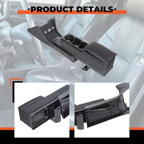 ECOTRIC Center Console Kit Compatible with 2011-2020 Dodge Charger Police w/Mini Cup Holder Plate and Trim Set (You Will Receive Two Packages) in Saudi Arabia