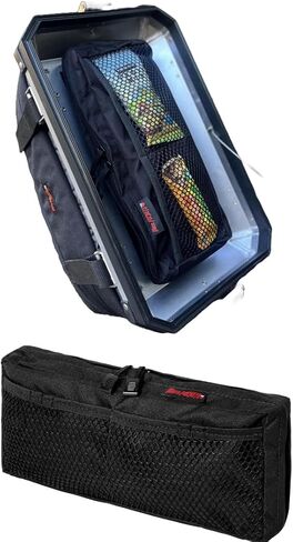 Moto Pockets MotoRcycle Paryier/Side Case Lid Bag ، 14 "× 6" 2.75 لتر ، التثبيت السريع ، مصنوع في الولايات المتحدة الأمريكية in Kuwait