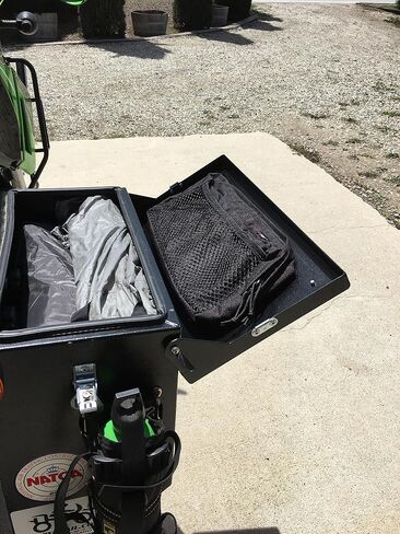 Moto Pockets MotoRcycle Paryier/Side Case Lid Bag ، 14 "× 6" 2.75 لتر ، التثبيت السريع ، مصنوع في الولايات المتحدة الأمريكية in Kuwait