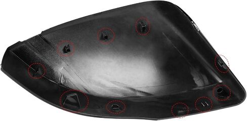Moonlinks Compatible Range Rover/Sport/LR4/Discovery Side Mirror Cover Replacement 2013-2020, Glossy Black Left Driver Side Clip-on Mirror Cap WITH Turn Signal, Replace for LR035092 in Saudi Arabia