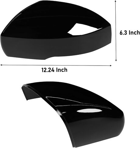 Moonlinks Compatible Range Rover/Sport/LR4/Discovery Side Mirror Cover Replacement 2013-2020, Glossy Black Left Driver Side Clip-on Mirror Cap WITH Turn Signal, Replace for LR035092 in Saudi Arabia