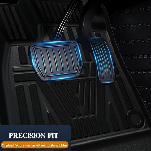حصيرة الشحن ومسند الظهر متوافقة مع Acura MDX 2014-2020 - أسود TPE مقاوم للماء لجميع الأحوال الجوية وبطانة خلفية للشحن وبطانة صندوق السيارة الخلفي وغطاء حماية للمقعد الخلفي in Saudi Arabia