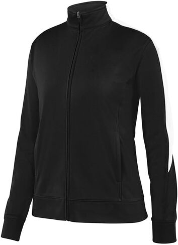 Augusta Sports Ladies Medalist Jacket 2.0, Black/White, Large in Saudi Arabia
