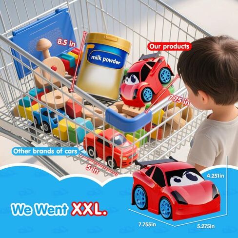 Toys for 3 Year Old Boys Ages 2-4 Remote Control Car for Toddlers 1-3 Boys 4-7 with Lights and Sounds RC Car for Boys and Girls Ideal Boys & Girls Birthday Gift in Saudi Arabia
