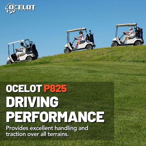 Ocelot P825 215 40 12 Golf Cart Tires - Low Profile 4-Ply Turf or Pavement, All-Terrain Quality, Tubeless Non-Directional Tread, 12 Inch in Saudi Arabia