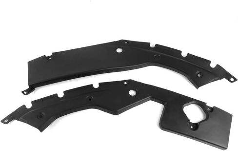 IKON MOTORSPORTS, Engine Bay Side Panel Covers Compatible with 2016-2020 Honda Civic, Unpainted ABS Long Version X Gen 10 Generation Interior Body Part Engine Covers Case Guards, Left Right Side in Saudi Arabia