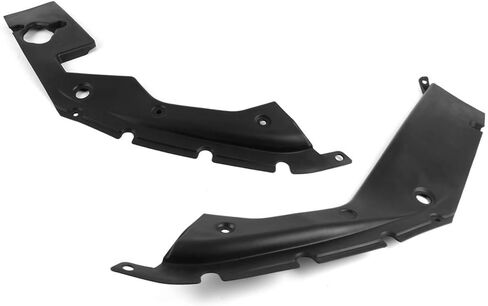 IKON MOTORSPORTS, Engine Bay Side Panel Covers Compatible with 2016-2020 Honda Civic, Unpainted ABS Long Version X Gen 10 Generation Interior Body Part Engine Covers Case Guards, Left Right Side in Saudi Arabia