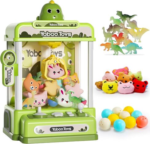 Dinosaur Claw Machines for Kids,Electronic Arcade Game Vending Machine Toys with 34 Dinosaur Toys & Sound,Candy Dispenser Machine, Thanksgiving for Girls Boys in Saudi Arabia