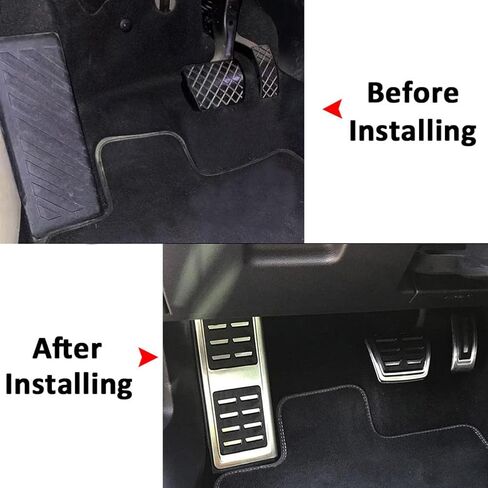 تناسب فولكس واجن VW Jetta MK7 2019-2023 ، غطاء فرامل الغاز ، MT متين من الفولاذ المقاوم للصدأ على منصات دواسة غاز الفرامل in Saudi Arabia