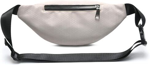 حقيبة خصر من MOCE للرجال والنساء، حقيبة عصرية مقاومة للماء مع حزام قابل للتعديل للسفر والمشي لمسافات طويلة والجري والرياضات الخارجية. (أسود01) in Kuwait