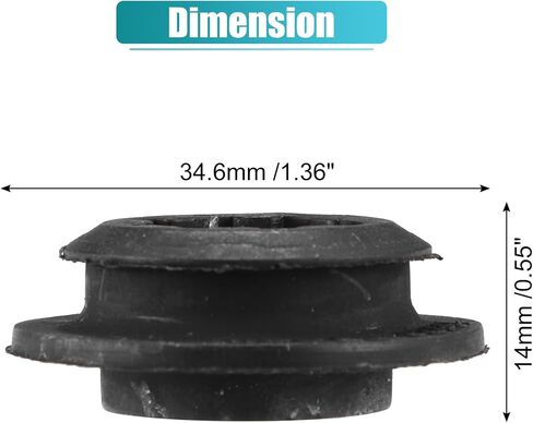 UXCELL 2PCS وسادة المطاط العلوي من المبرد الرادياتير الجبل التوت لتويوتا كورولا 2010-2019 No.16523-0T080 in Saudi Arabia
