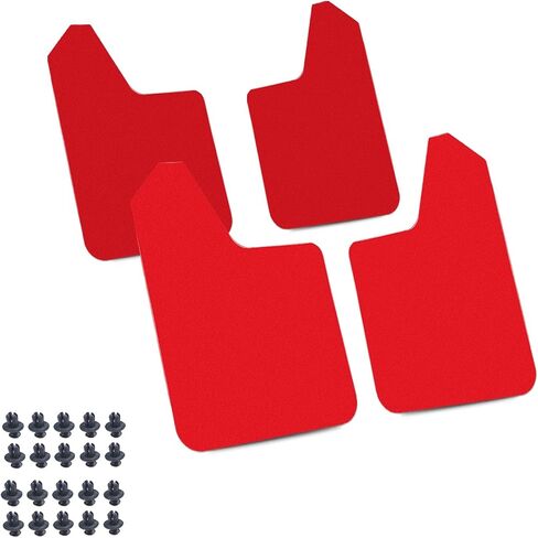 Xotic Tech 4pcs الأمامية والخلفية الطين اللوحات الدبقية الحرس Fender Mudflap Mudguards Universal لسيارات السيارات (أسود) in Saudi Arabia