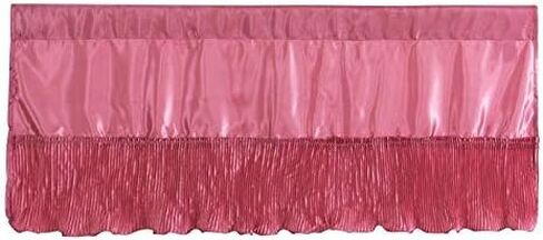 Tache Satin Silky Shuilding Rose Pink Princess Dreams Dreams Streed Rod Pocket Curtain Topper 18x52 Valance in Kuwait
