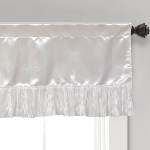 Tache Satin Silky Shuilding Rose Pink Princess Dreams Dreams Streed Rod Pocket Curtain Topper 18x52 Valance in Kuwait
