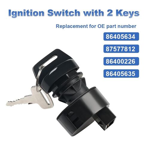 Ignition Switch,Ignition Starter Switch,with Key Compatible with New Holland Boomer T&TC Series Tractors TC33D TC45A TC40A 3045 2035 3040 2030 3050 Replacement for 86405634 87577812 86400226 86405635 in Saudi Arabia