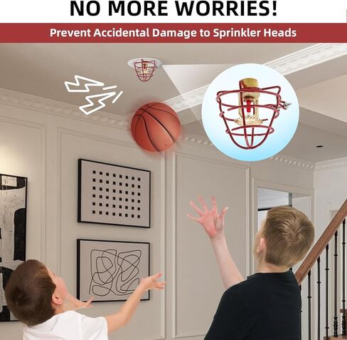 (12 Pack) 1/2" Fire Sprinkler Head Cage Guard Protector Fire Extinguishing System Sprinkler Bracket Red in Kuwait